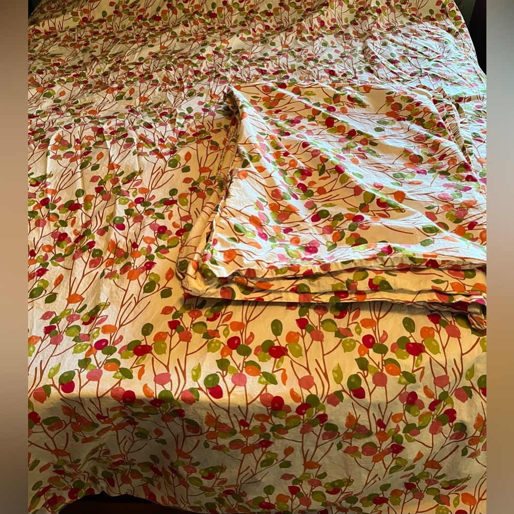 Cotton Company C duvet sham set  90” x 86”
8 shams included